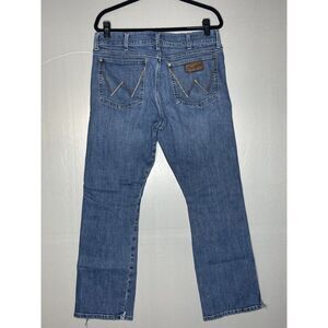 Wrangler Retro Jeans Men's 34x30 Slim Boot Western Cowboy Blue Denim